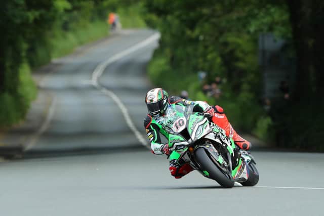 Peter Hickman was fastest on Wednesday in the Superbike class with a lap at almost 132mph on his Gas Monkey Garage BMW.