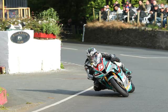 Michael Dunlop set the pace in the Superstock class on his MD Racing Honda.