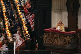 Archbishop of York, Stephen Cottrell during the National Service of Thanksgiving at St Paul's Cathedral, London, on day two of the Platinum Jubilee celebrations for Queen Elizabeth II. Picture date: Friday June 3, 2022.