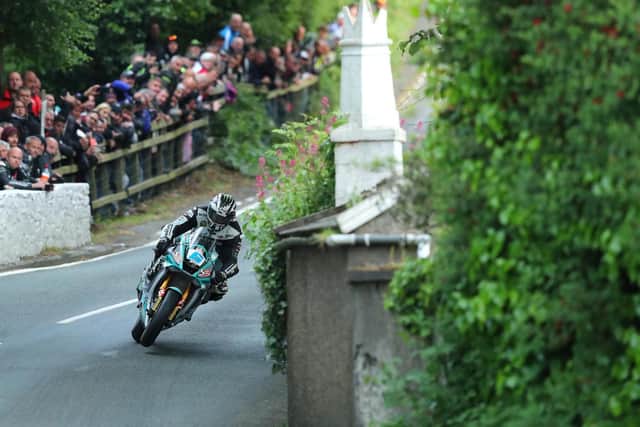 Michael Dunlop topped the Supersport times at 126mph on his MD Racing Yamaha.