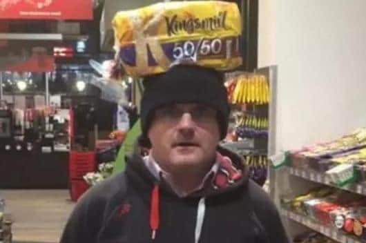 Former Sinn Fein MP Barry McElduff appeared in an online video clip with a loaf of Kingsmill bread on his head.