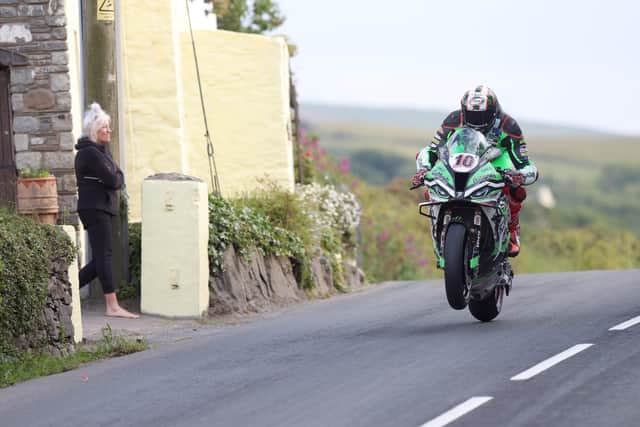 Peter Hickman set a 133mph lap on the Gas Monkey Garage BMW during qualifying at the Isle of Man TT on Thursday.