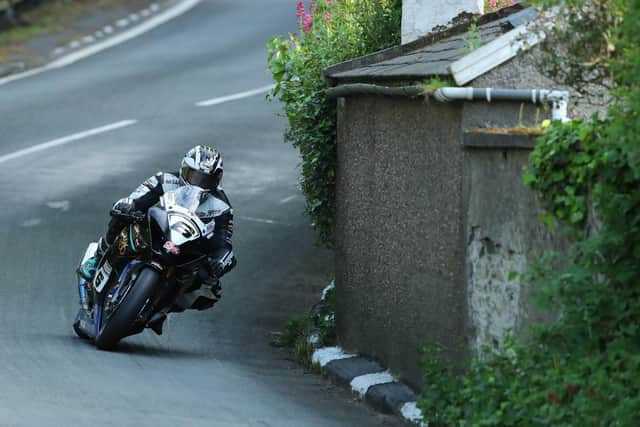 Michael Dunlop was third fastest in the Superbike class with a lap of 131mph on the Hawk Racing Suzuki.