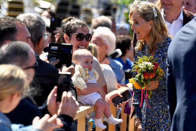 The Countess of Wessex during a visit to Bangor, Northern Ireland, as members of the Royal Family visit the nations of the UK to celebrate Queen Elizabeth II's Platinum Jubilee. Picture date: Saturday June 4,, 2022.