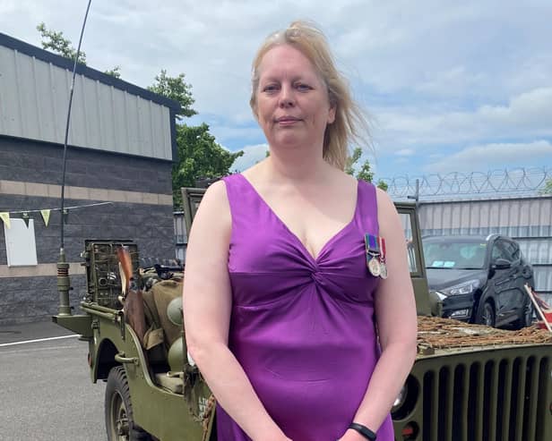 Civilian instructor Sandy Wilson, based at the Omagh squadron attending the Queen's jubilee event in Omagh, on day four of the Platinum Jubilee celebrations. Picture date: Sunday June 5, 2022.