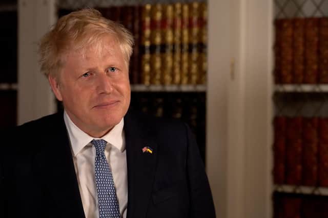 Prime Minister Boris Johnson, speaks after surviving an attempt by Tory MPs to oust him as party leader following a confidence vote in his leadership