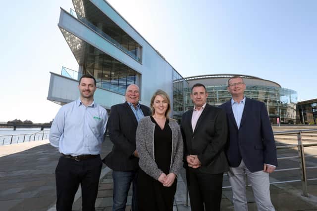 Darragh McConville, ReCon, Adrian Hopkins, Conference Managers Consulting, Debbie Nesbitt, WRAP, Brett Ross, RiverRidge and Conor Walsh, Recycle NI