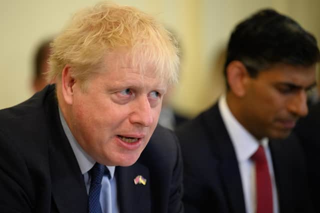 Prime Minister Boris Johnson chairing a Cabinet meeting at 10 Downing Street, London, on Tuesday