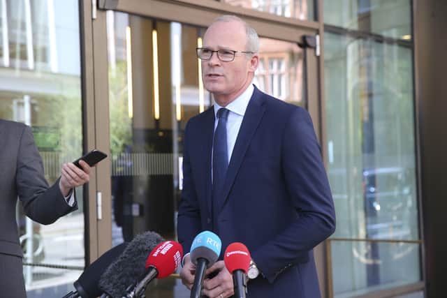 Irish Foreign Affairs minister Simon Coveney said he doesn't want to see Ireland 'being part of a strategy to maintain support within the Conservative Party in the context of hardening a position on the Northern Ireland Protocol'