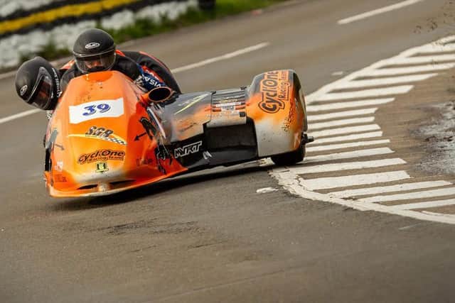 French Sidecar crew César Chanal and his passenger Olivier Lavorel, who was killed in a crash on Saturday. Driver Chanal remains in a critical condition in hospital.