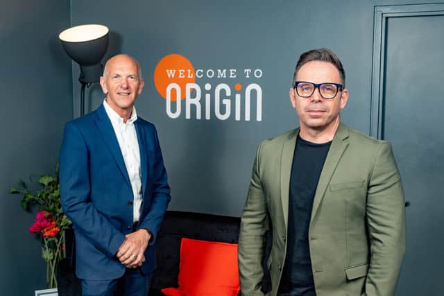 George McKinney, director of technology and services at Invest NI and Jerry Staple, CEO of Origin