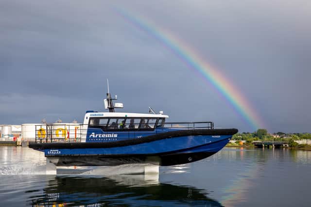 The world’s first commercially viable 100% electric, high-speed foiling workboat