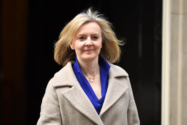 Prime Minister Boris Johnson 'snapped' at Foreign Secretary Liz Truss, pictured, according to a report in the Financial Times