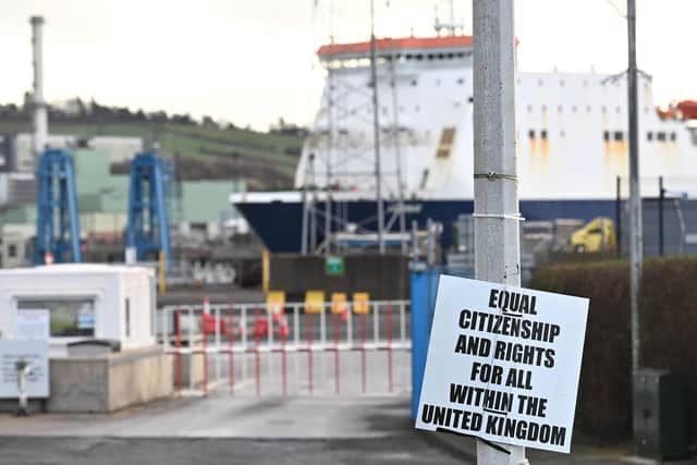 Legal action is being taken against Edwin Poots for instructing his officials in February to stop the checks on goods entering Northern Ireland from Great Britain