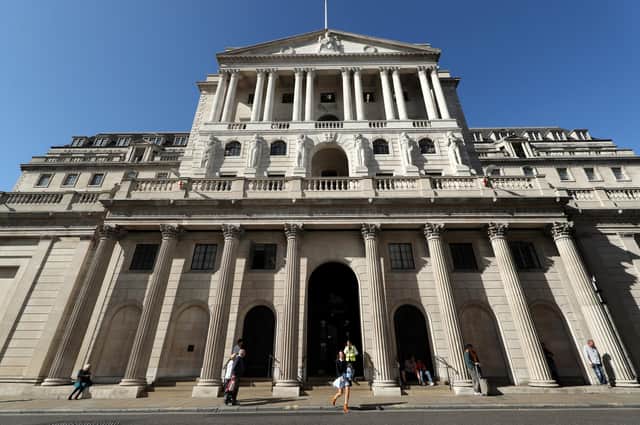 File photo dated 20/09/19 of the Bank of England, in the City of London. The Bank of England is expected to hike interest rates for the fifth time in a row, but experts warn that any hesitation could help push the price of petrol higher for squeezed British drivers. Issue date: Sunday June 12, 2022.