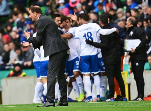 Northern Ireland manager Ian Baraclough during Sunday's 2-2 draw with Cyprus. Pic by Pacemaker.