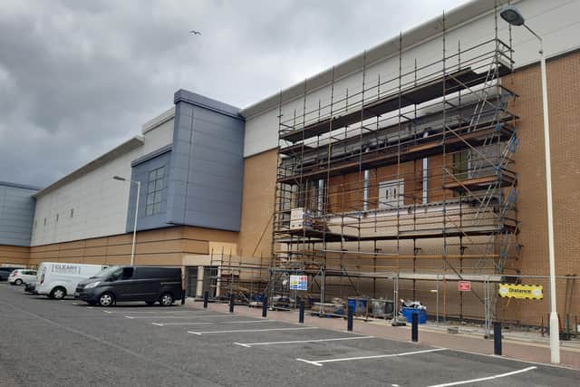 Work is underway at the new Primark building at Rushmere Shopping Centre in Craigavon, Co Armagh.