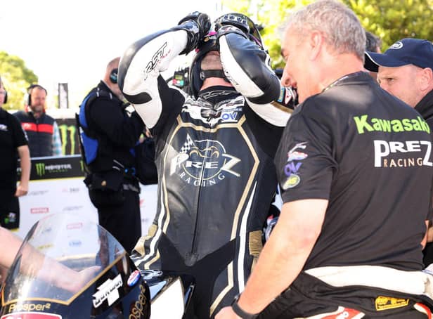 Paul Jordan claimed his maiden podium at the Isle of Man TT in the Bennetts Supertwin race.