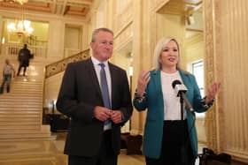 Conor Murphy and Michelle O’Neill. Their mantra is that the DUP is stopping allocation of funds to ease living costs