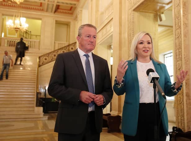 Conor Murphy and Michelle O’Neill. Their mantra is that the DUP is stopping allocation of funds to ease living costs