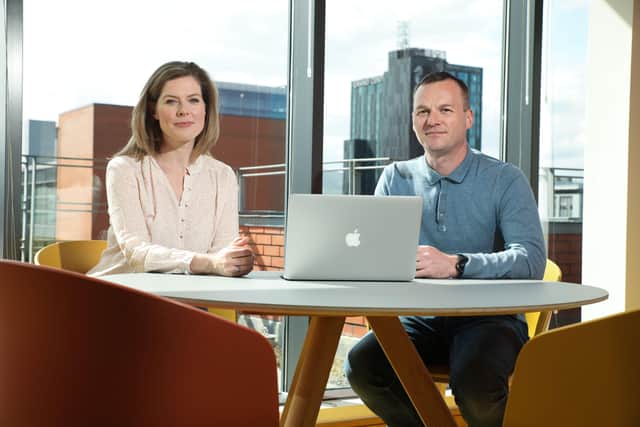 Emma Mullan, senior director of talent and Colin Higgins, learning & development consultant at Liberty IT