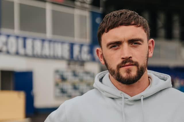 Dean Jarvis has signed for Coleraine from Larne. Pic courtesy of David Cavan/Coleraine FC