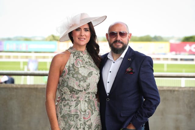Press Eye - Belfast - Northern Ireland - 17th June 2022 - 

BoyleSports Festival of Racing at Down Royal Racecourse.

Hugh Watters and Edel Scanlin pictured at the BoyleSports Festival of Racing at Down Royal Racecourse.

Photo by Kelvin Boyes / Press Eye.
