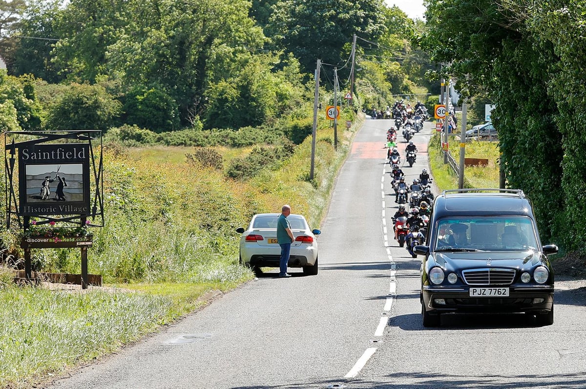 Bikers' moving tribute to Davy Morgan as popular road racer's body arrives home from Isle of Man TT after fatal crash