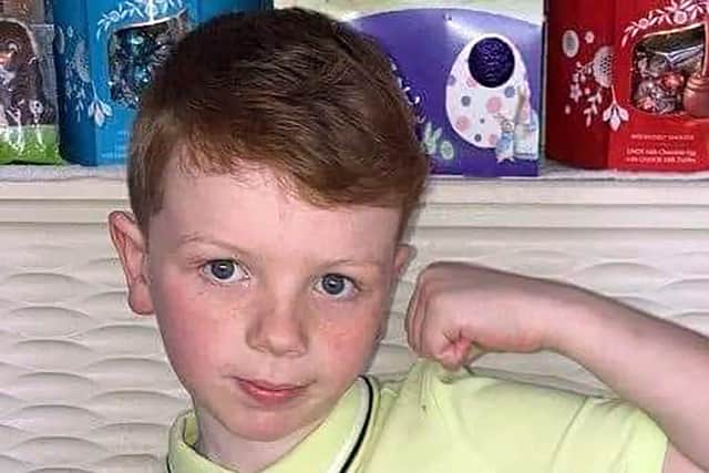 Charlie Joyce, aged nine, who died in a motorbike accident in Ballymena.