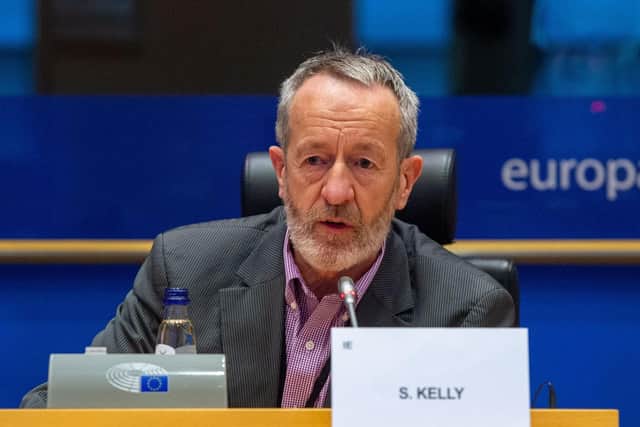 Irish MEP Seán Kelly speaking in the European Parliament in Strasbourg