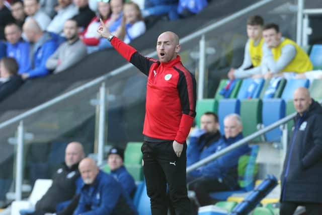 Barry Johnston was previously a first team coach at Cliftonville