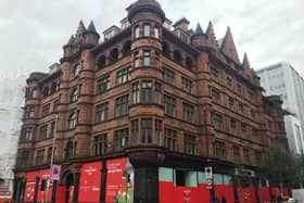 The site in the centre of Belfast has been cordoned off after masonry fell off the building