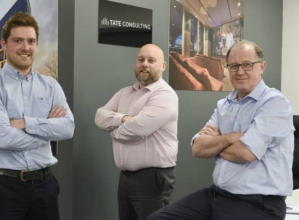 Kevin Gallagher, Aaron Stevenson and Jim Lee from Tate Consulting