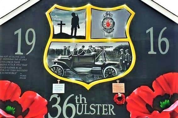 Mural of the 36th Ulster Division