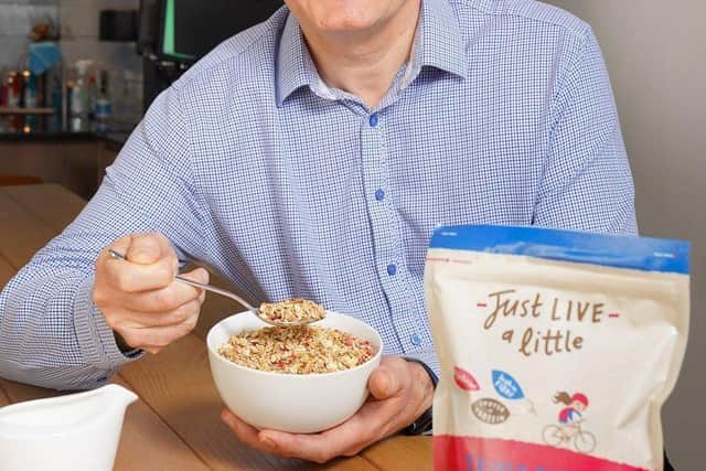 Michael Hall of Kestrel Foods in Craigavon, a pioneer of plant-based snack foods under the Forest Feast is backing a campaign to tackle
the climate crisis by planting more trees worldwide