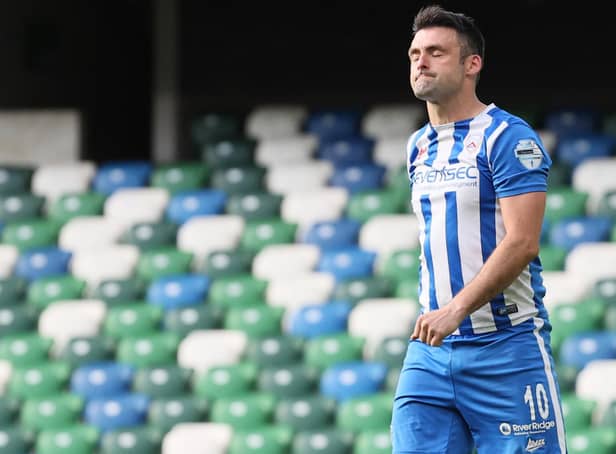 Eoin Bradley admitted he was disappointed to leave Coleraine but added he hopes to stay in the Premiership