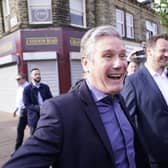 Labour leader Sir Keir Starmer meets with new Wakefield MP Simon Lightwood as the party reclaimed the West Yorkshire seat from the Conservatives in the Wakefield by-election
