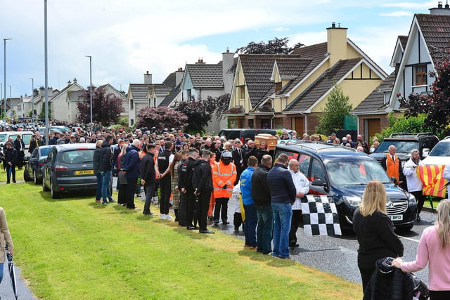 The funeral of Jack Oliver took place in Limavady on Sunday. Much loved son of Tommy and Julie, loving brother of Robbie and Emma, Brother-in-law of Emma. Devoted partner of Lucy, also a much loved grandson, nephew, and uncle. The funeral set out from his late home in Limavady on Sunday at 1pm for service in Carrick Parish Church at 2pm followed by burial in Enagh Cemetery.