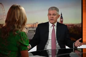 Brandon Lewis appearing on the BBC1 current affairs programme, Sunday Morning.