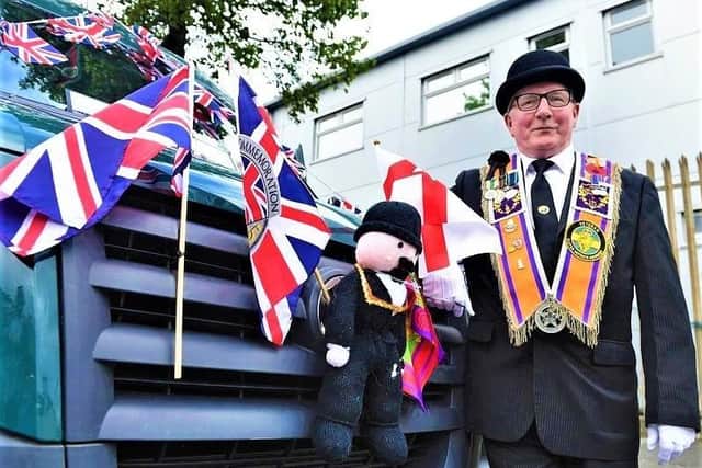 An Orange Order member pictured during the 2019 celebrations - the last year there was a proper, full-scale Twelfth
