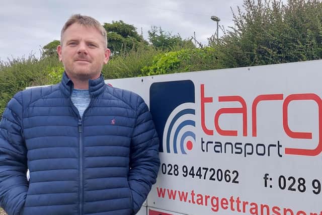 Mark Tait of Target Transport in Randalstown says the Northern Ireland Protocol could threaten the viability of many small businesses after EU grace periods and government administration support are withdrawn.