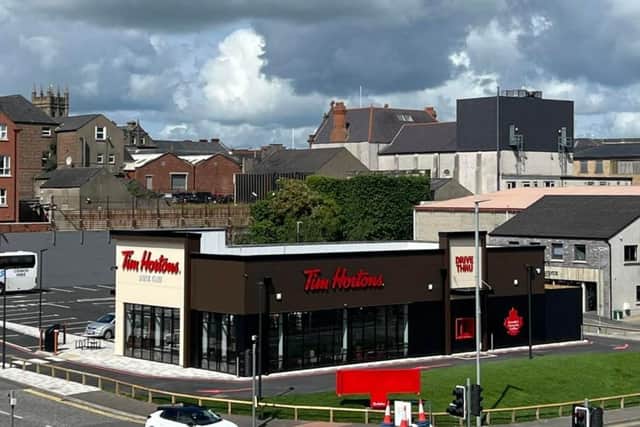 Tim Horton's has opened a new restaurant and drive thru in Portadown, Co Armagh. Photo courtesy of Portadown Chamber of Commerce.