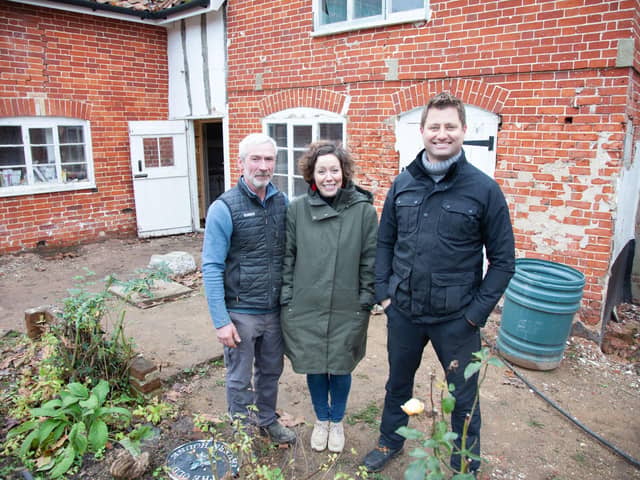 George Clarke’s with Paul and Imogen in the second series of Remarkable Renovations