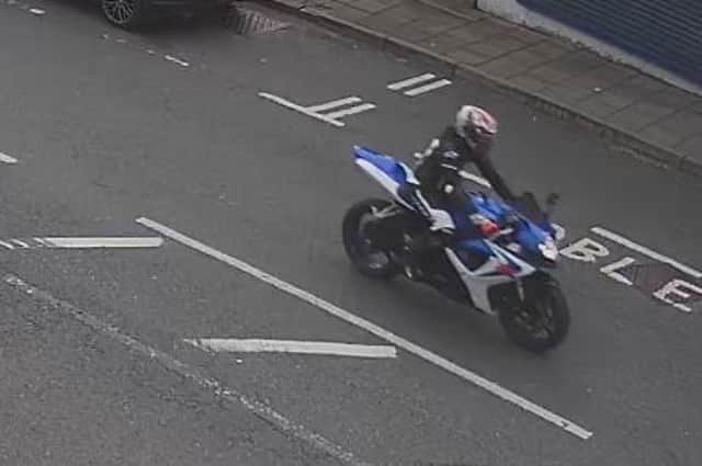 Latest picture from PSNI of second motorcyclist