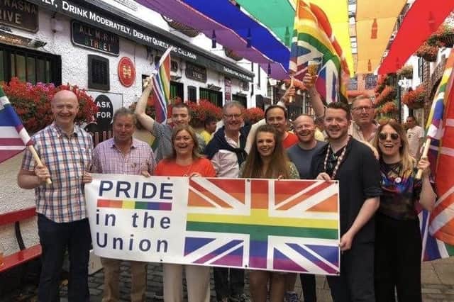 Members of the UUP taking part in the 2019 Belfast Pride parade. The event is set to return on Saturday, July 30 this year, having been cancelled since 2020 due to Covid