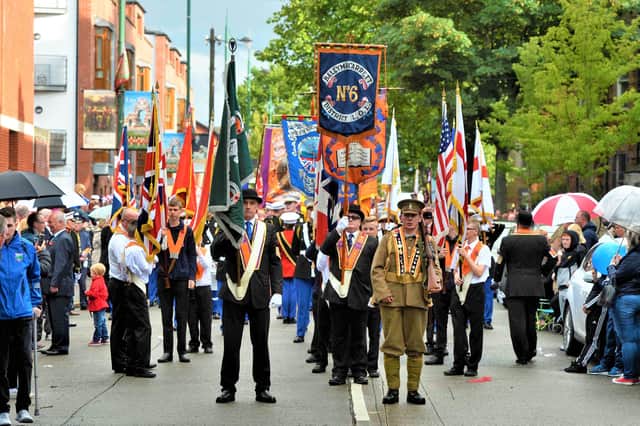 The July 1 Somme parade in Belfast, 2016
