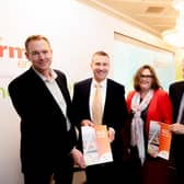 Andy Kelly, Afry, Niall Martindale, firmus energy CEO, Lucy Field, AFRY and Dr David Dobbin CBE, chair