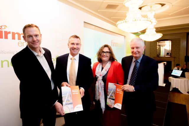 Andy Kelly, Afry, Niall Martindale, firmus energy CEO, Lucy Field, AFRY and Dr David Dobbin CBE, chair