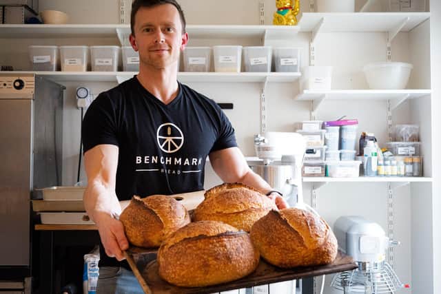 Michael took redundancy from his job running the kitchen at Established Coffee in Belfast City Centre to take care of his daughters and ended up launching Benchmark Bread from his home
