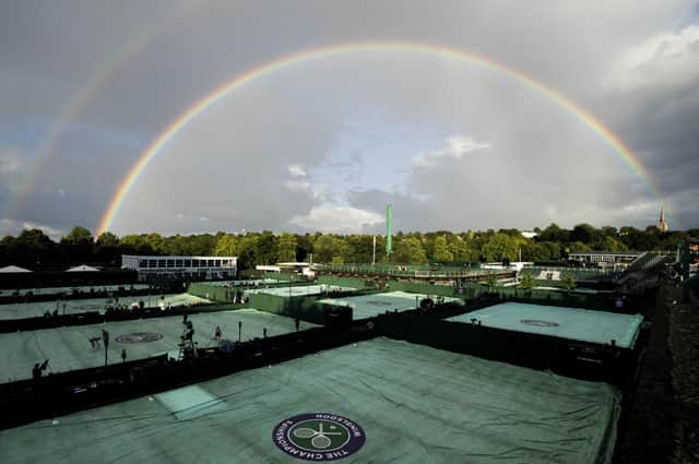 Rain stopped play at Wimbledon on Thursday. The climate in London last week was much as it always is in the UK’s capital city during the tennis season — mostly warm, often sunny, but variable and occasionally rainy